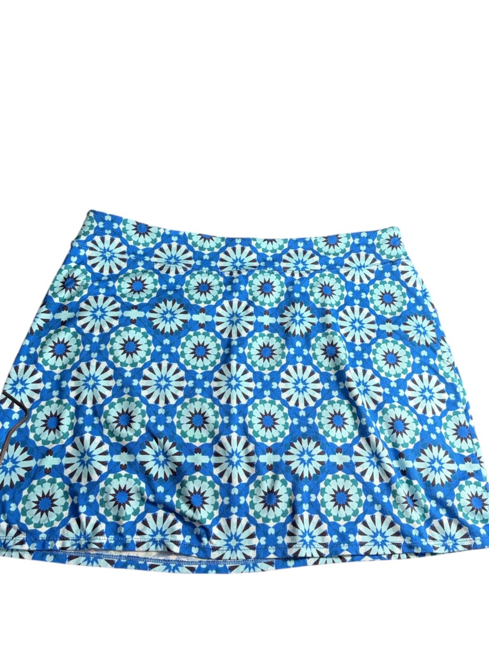 Tranquility by Colorado Clothing Blue Printed Mini Skirt